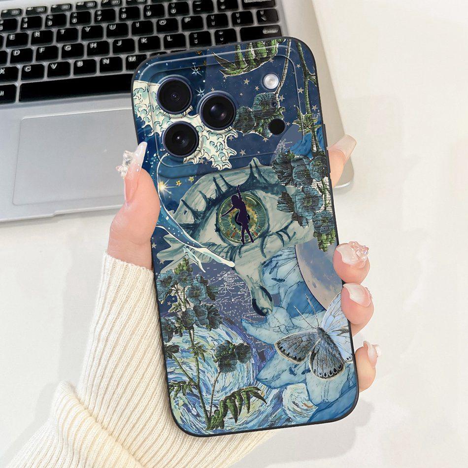 Для iPhone 17 Pro Max 17Pro Модный Чехол для Телефона с Рисунком Пляж Сумерек Для iPhone17 Pro 17ProMax Мягкие Силиконовые Чехлы Бамперы