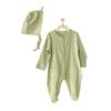 Andywawa AC23651 Modal Baby Rompers Set Green
