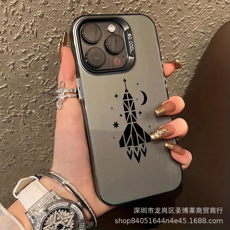 Креативный чехол для Apple 15 цвет серебристый iPhone14promax креативный 13/11 матовый 16 защитный чехол 17