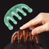 Five Teeth Meridian Massage Comb Resin Big Teeth Head Acupoint Therapy Artifact Claws Decompression Unisex Portable Scalp Comb