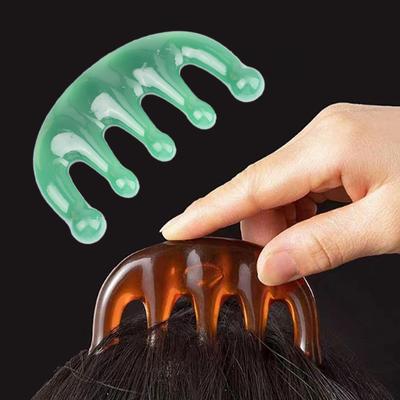 1 Pcs Wide Teeth Massage Comb Face Body Gouache Scraper Scalp Meridian Relax