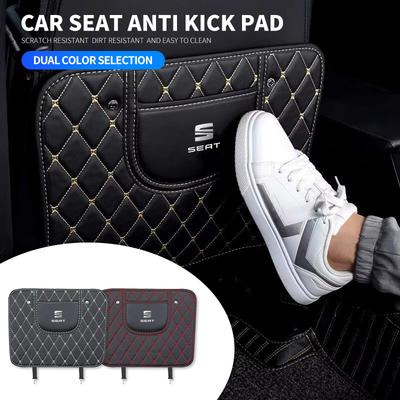 Hot 1Pcs Car Anti-kick Pad Auto Interior Accessories For SEAT Ibiza Leon Arona Ateca Tarraco Alhambra Cupra