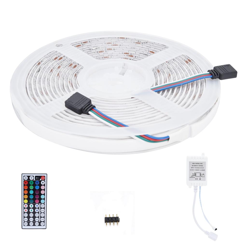 Пульт дистанционного управления для светодиодной ленты длиной 16,4 фута 44?Ключ Регулируемый 5050 300 светодиодов RGBW Водонепроницаемый тросовый светильникСША