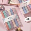 6Pcs Highlighter Pen Macaron Color Smooth Writing Soft Nib Aesthetic Cute Double Head Art Marker Pen for School