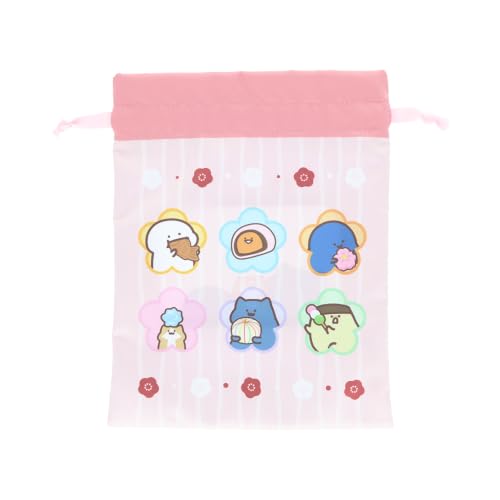 Sun-Star Stationery - Stationery Goods - Drawstring Bag with Window - Flower Design S2340712