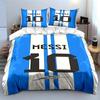 Blue and White Messi 10 Bedding Set Bedding set (1 duvet cover, 2 pillowcases, duvet not included)