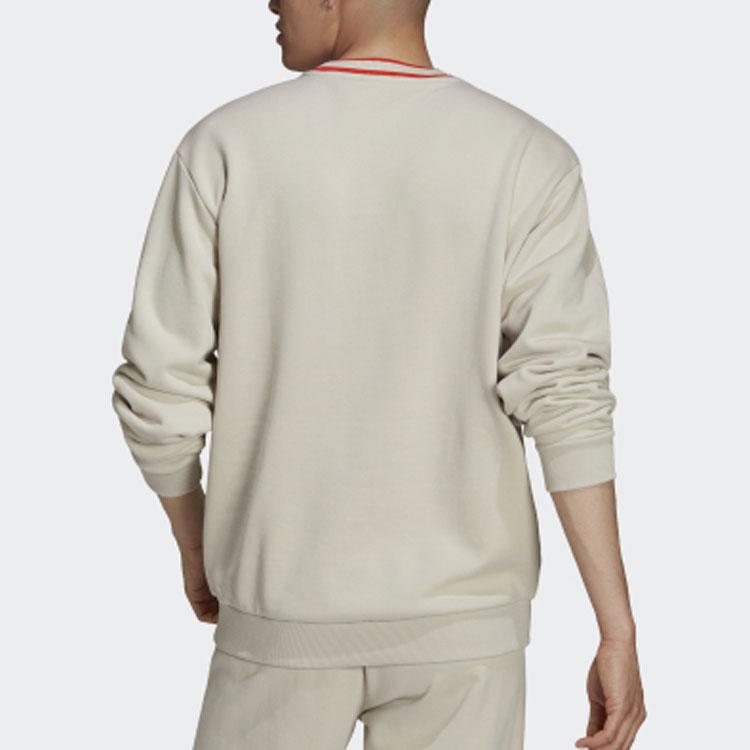 Adidas Оригинальный трилистник, повседневная спортивная толстовка с круглым вырезом и длинными рукавами, мужские топы Off-White HF9225