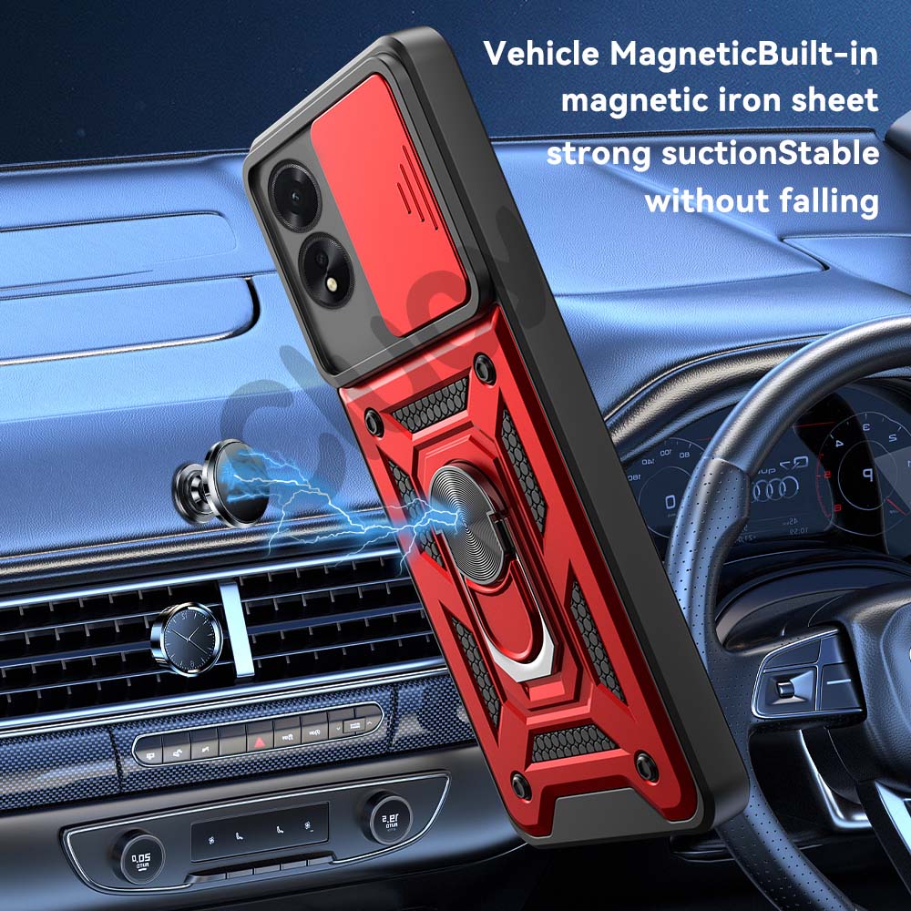 Для OPPO A38 4G A18 A78 A98 камера противоударный бронированный чехол для OPPO A54 A74 4G 5G автомобильный магнитный держатель кольцо защитный чехол