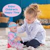 14-inch Baby Soothing Doll Set - Children's Early Education Soft Cotton Body Doll
