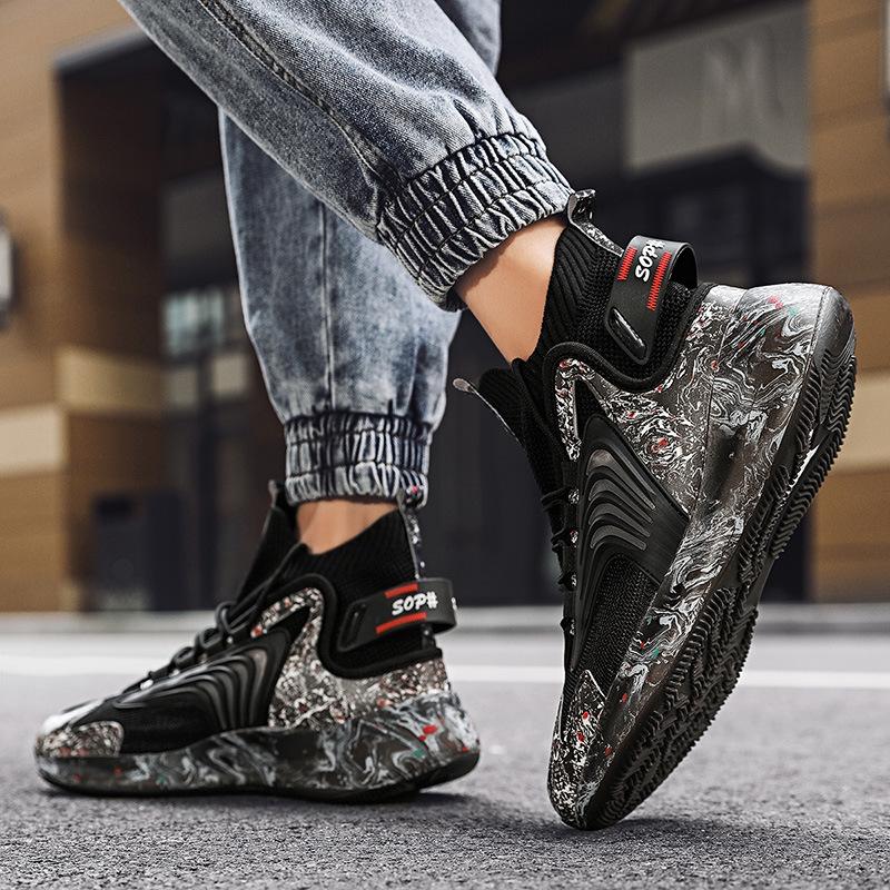 Shoes Men's Plus Size Popcorn Sneaker Four Seasons Couple Running Shoes Basketball Shoes Men's Shoes Sneaker