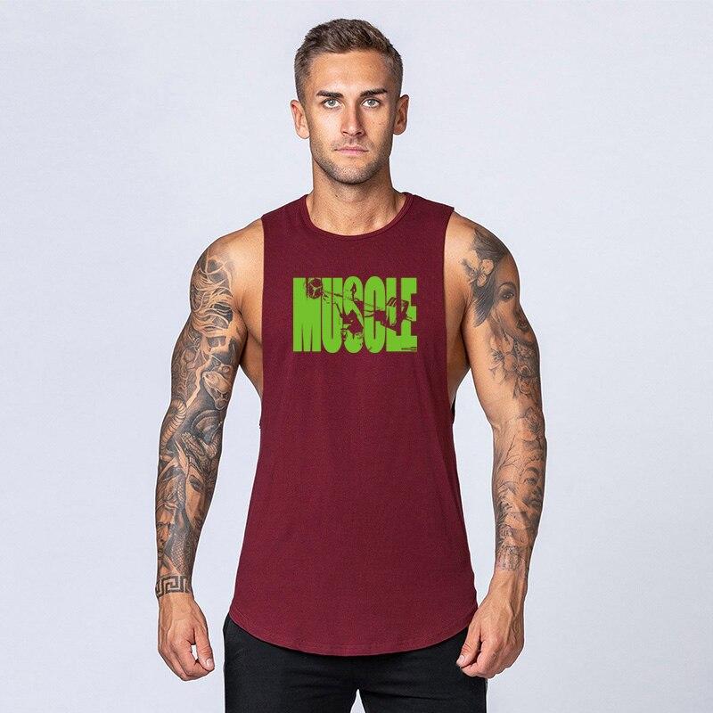 Muscleguys Летняя майка для фитнеса и бодибилдинга, мужская тренировочная дышащая футболка без рукавов, уличная одежда