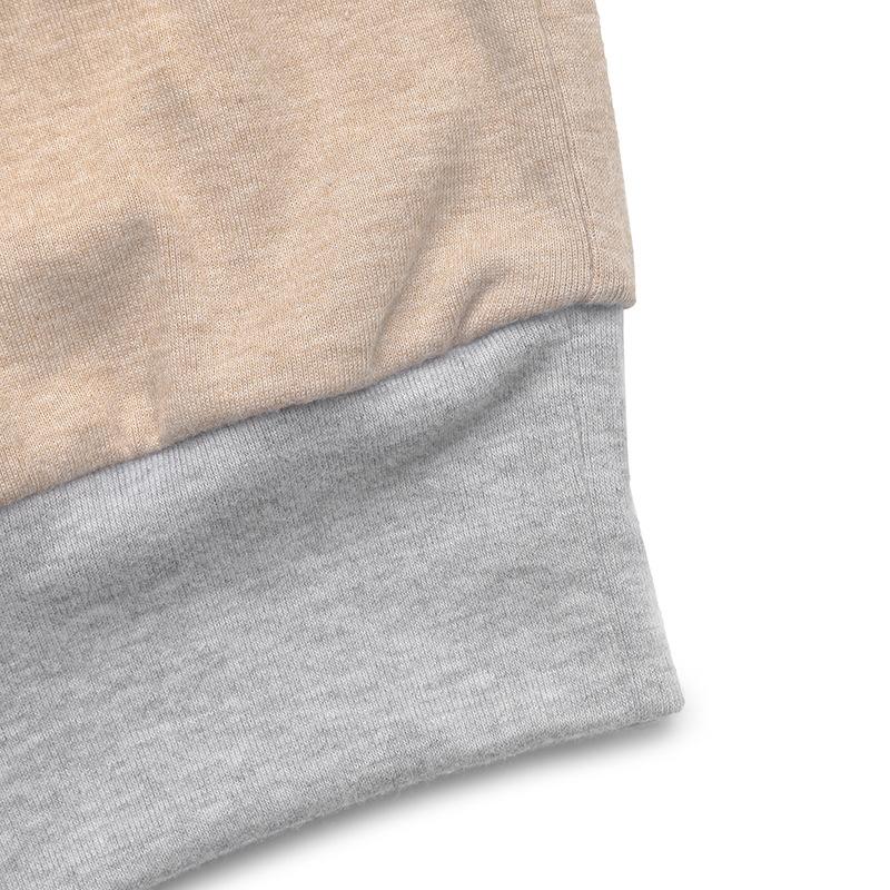 IHUASU Women's Autumn and Winter O-Neck Collision Colour Splicing Sweatshirt Casual Versatile Loose T-Shirt Top