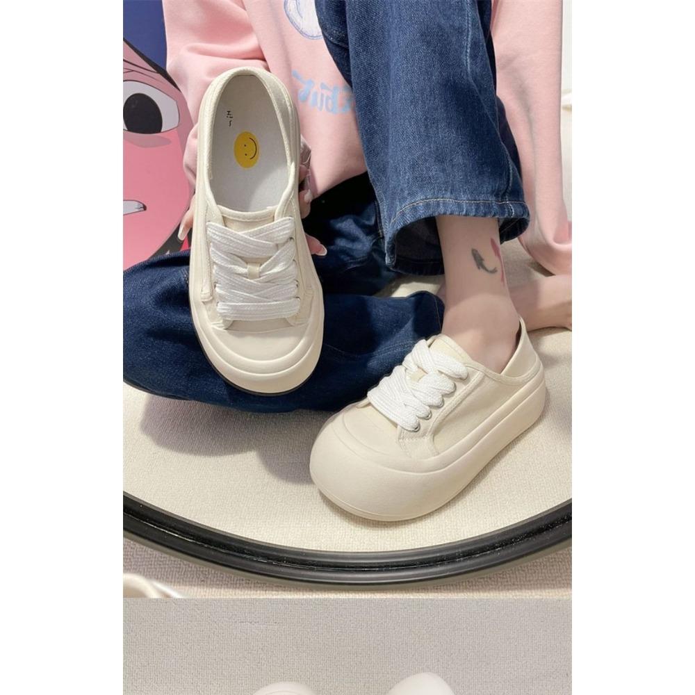 Summer Solid Color Casual Canvas Shoes for Women