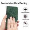 HT04 For iPhone 16 Case Sunflower Imprint Leather Wallet Phone Cover with Hand Strap