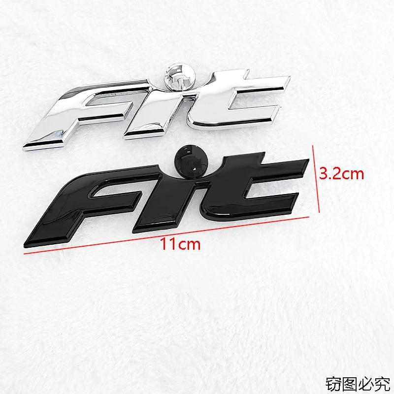 QLN2 Honda FIT ABS Car Rear Trunk 3D Emblem Tail Badge Sticker Logo Decals Auto Styling Decoration Badge