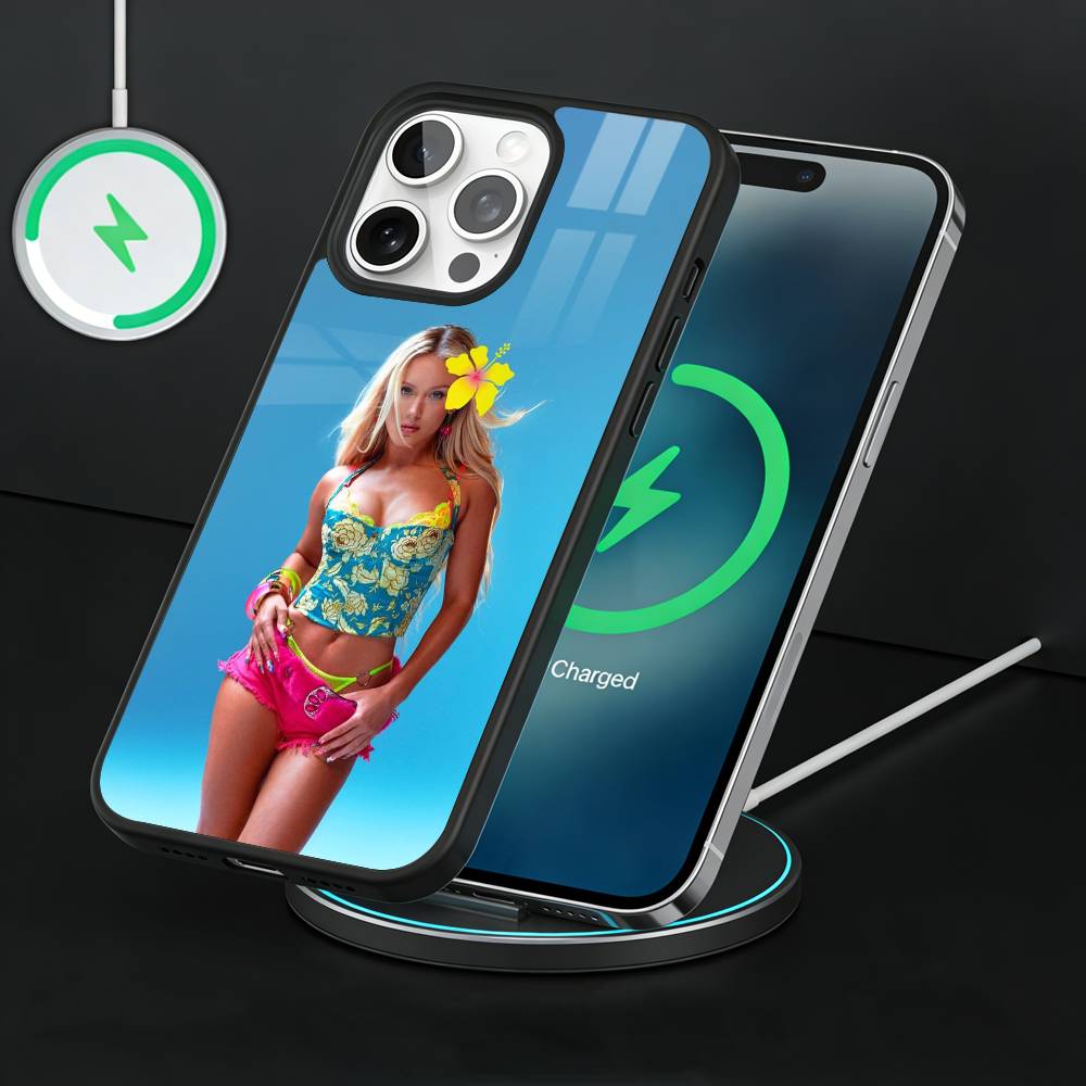 Чехол для телефона Singer Zara L-Larsson M-Midnight Sun Для iPhone 17, 16, 15, 14, 13 Plus, Pro Max Магнитный Для Magsafe Беспроводной Зарядки