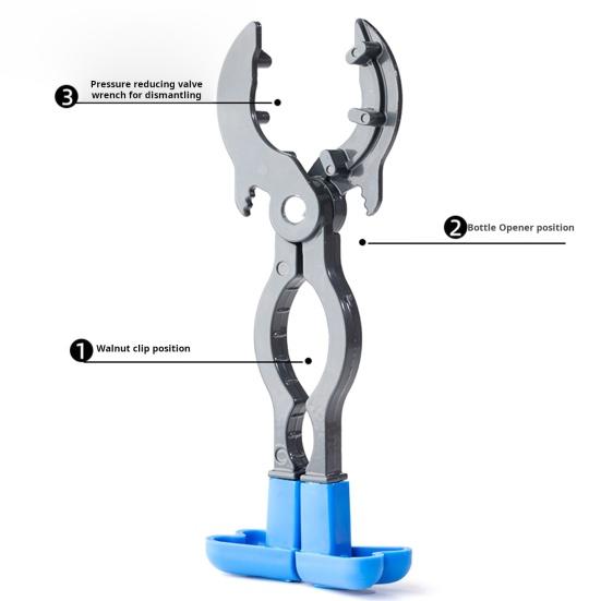 Ключ для газового баллона с нескользящей ручкой, регулируемый многофункциональный ключ для баллона с редукционным клапаном