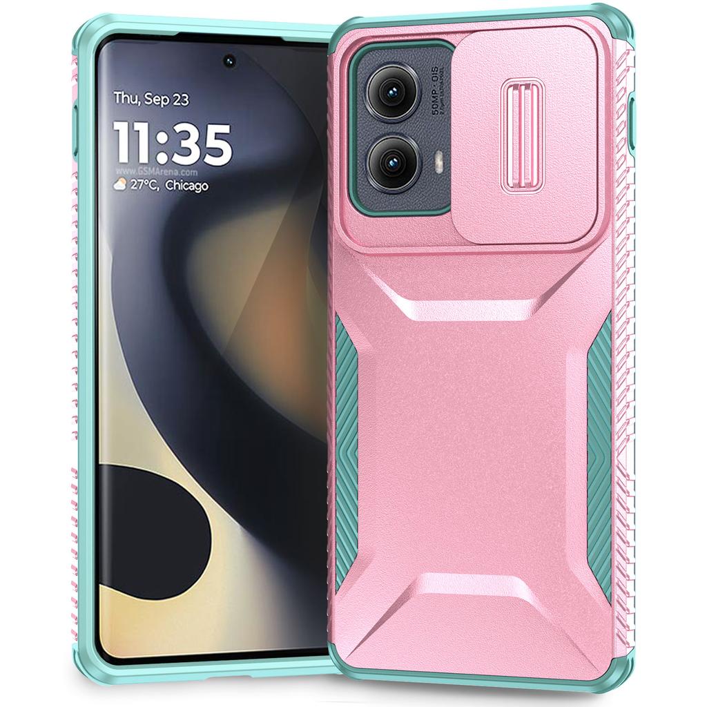 For Motorola Edge (2024) 5G Case Camshield TPU+PC Phone Cover Non-Slip Side Edge