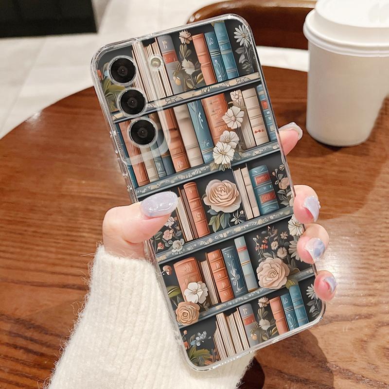 Винтажный чехол с цветочным принтом для iPhone 18 Pro Max Прозрачный мягкий силиконовый чехол для iPhone 17 16 15 14 13 Pro Max 17E 16E