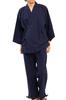Edoten Japanese Samue Kimono Style Cotton Pajamas Set for Men and Women SMEMS66351N3