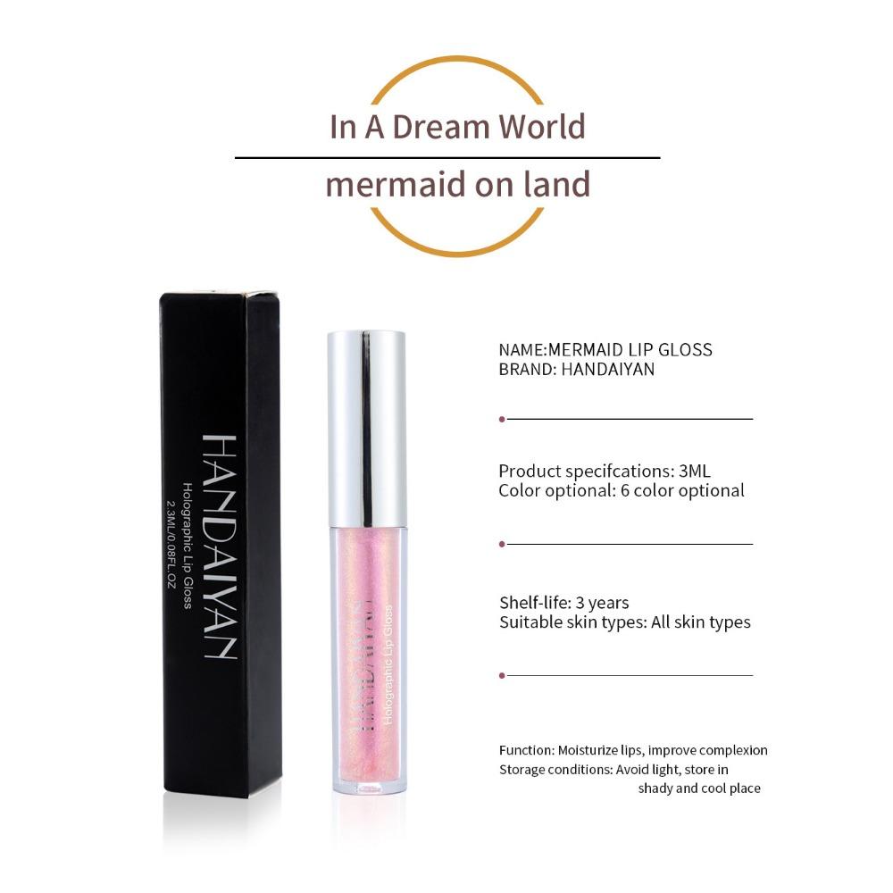 HANDAIYAN The Lasting Moisturizer Ji Color Colorful Pearl Light Поляризованный блеск для губ