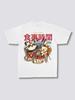 Panda Cat Japanese RaUnisex Print T Shirt Unisex Soft Chic Tee 100 Cotton Clothes Casual Loose Pullover 2025 Summer New Trendy Tops