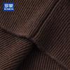 ROMON Мужской свитер из 100% чистой шерсти, утолщенный, с отложным воротником