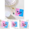 Lilo Stitch Heart Pendant Necklace With Alloy Charm For Couples And Friends