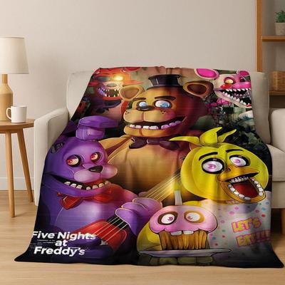 3D F-FNAF Игра Мультяшное Фланелевое Одеяло Мягкое Теплое Плед для Кровати Спальни Комнаты Гостиной Путешествий Кемпинга Пикника Подарок