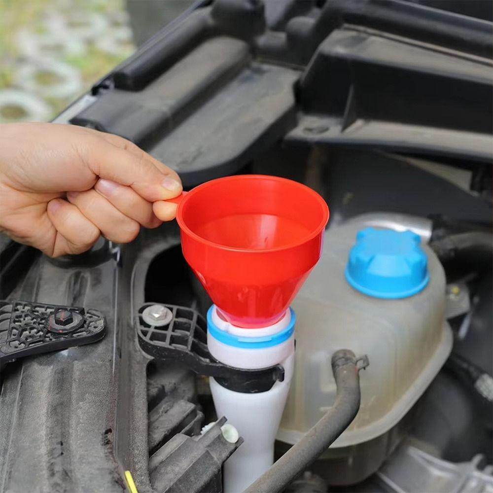 1Pcs Universal Car Refueling Funnel Plastic Filling Funnels Car Motorcycle Engine Gasoline Oil