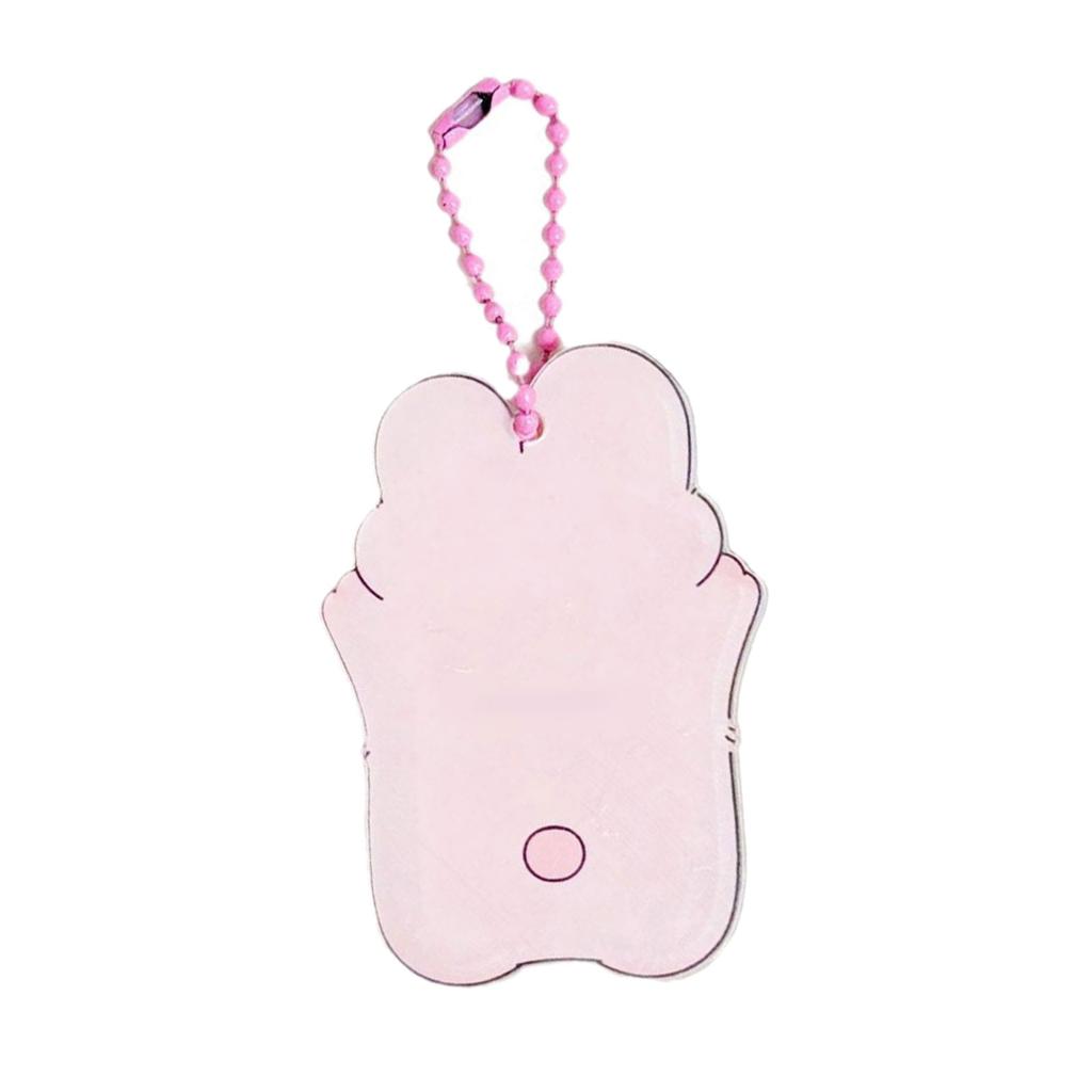 Мультяшный держатель для фотокарточек 1 дюйм K-pop держатель для фотокарточек с брелоком держатель для ID-карт кулон брелок рукав для студенческого билета