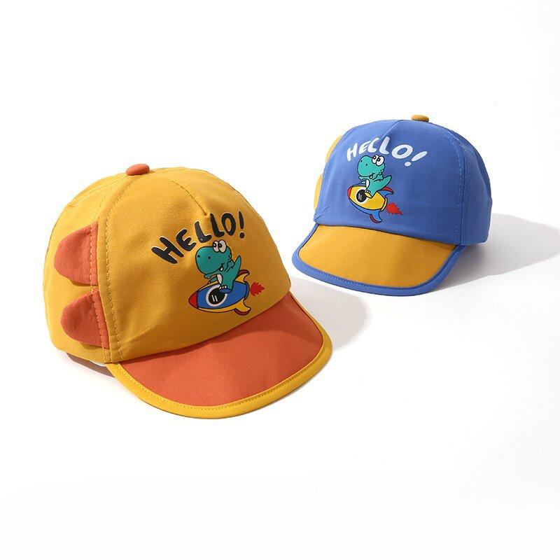 Cartoon Super Cute Dinosaur Baseball Cap For Children Sunscreen Baseball Cap For Boys And Girls Lightweight Sun Hat For Kids.