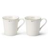 JILL STUART Pair Mug 310cc White Ribbon Pattern Stylish Cute Set of 2 Made In Japan Gift Box Included 41635-33350