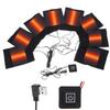 USB-грелка 8 патчей для нагрева ткани 3 уровня Зимние наружные термопрокладки Жилет Нагреватель для DIY нагреваемой одежды