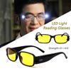 Computer Goggles Clear Yellow UV Protection Night Presbyopic Glasses Reading Glasses LED Light