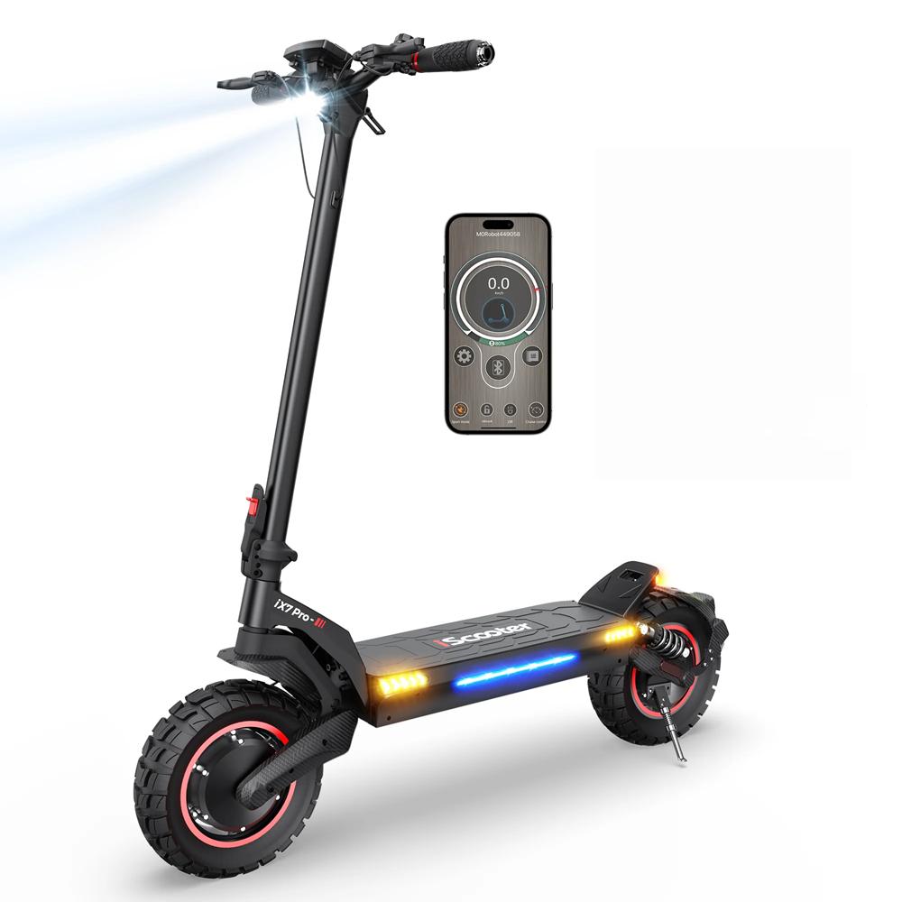 IScooter iX7 Pro 2000 Вт 10-дюймовый двухмоторный внедорожный электрический самокат - 48 В 17,5 Ач, запас хода 60 км, электрический самокат с управлением через приложение