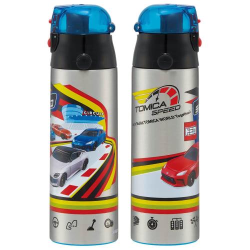 Skater Children's Stainless Steel Water Bottle 2-Way Direct Drinking 580ml Cup Drinking 570ml Tomica 23 Child-friendly Lightweight Type Boys Thermal/C