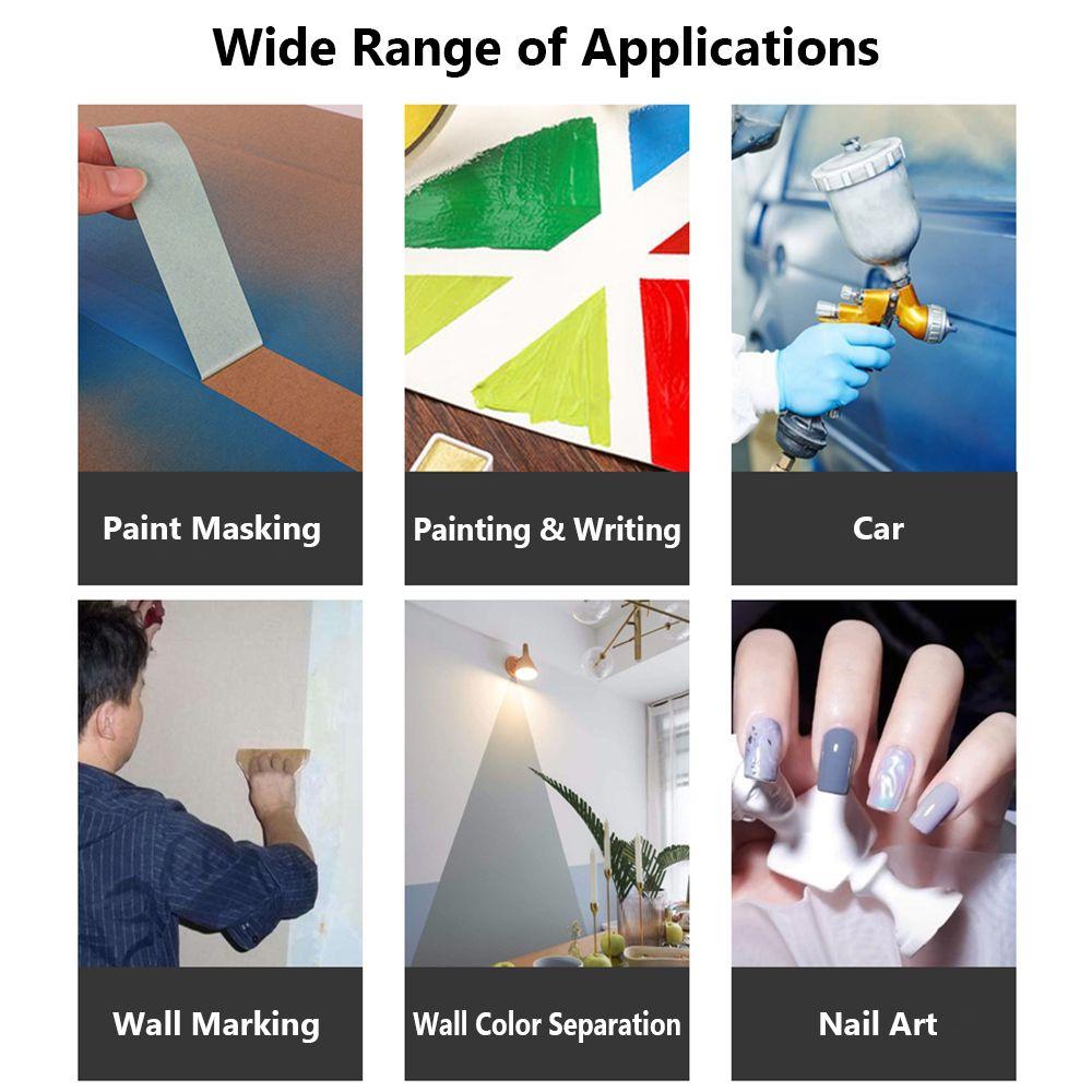 15M Weak Viscous Washi Tape Art Latex Paint Masking Tape Professional Separation Paper  Outdoor