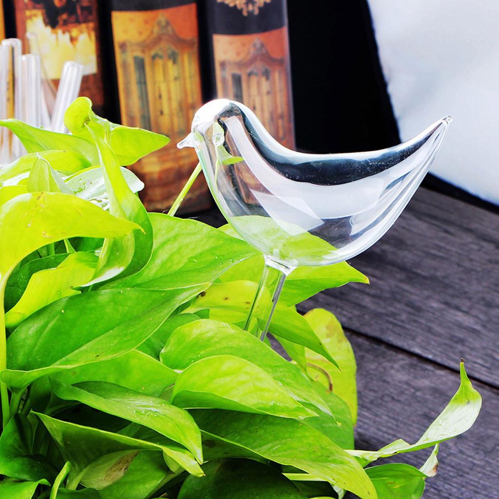 (Никита) Стеклянная поилка для маленьких птиц, автоматический капельный горшок для растений, боги ленивого полива