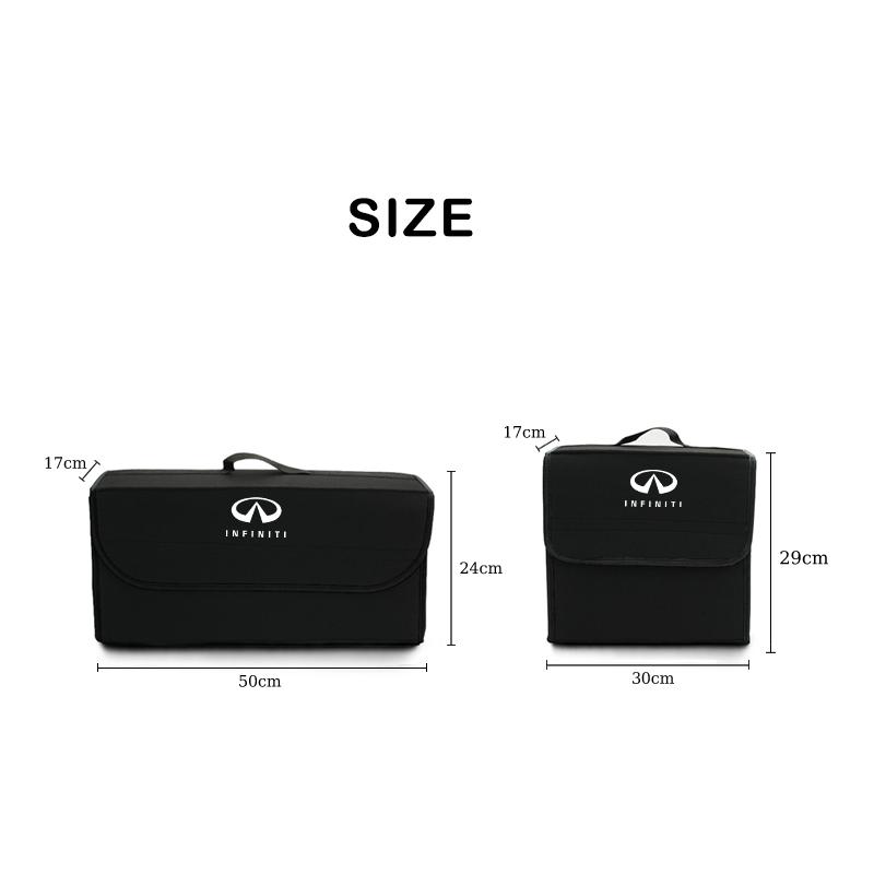 Car Trunk Organizer Bag Foldable Stowing Tidying Storage Box For Infiniti Q50 FX35 Q30 G37 Q70 QX70 G35 Q60 QX50 QX60 QX80 QX30 XX444