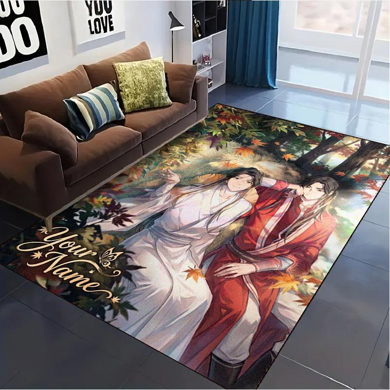 Name Custom Xie Lian and Hua Cheng Carpet Rug for Living Room Bedroom Home Sofa Decoration,Kids play Non-slip Floor Mat