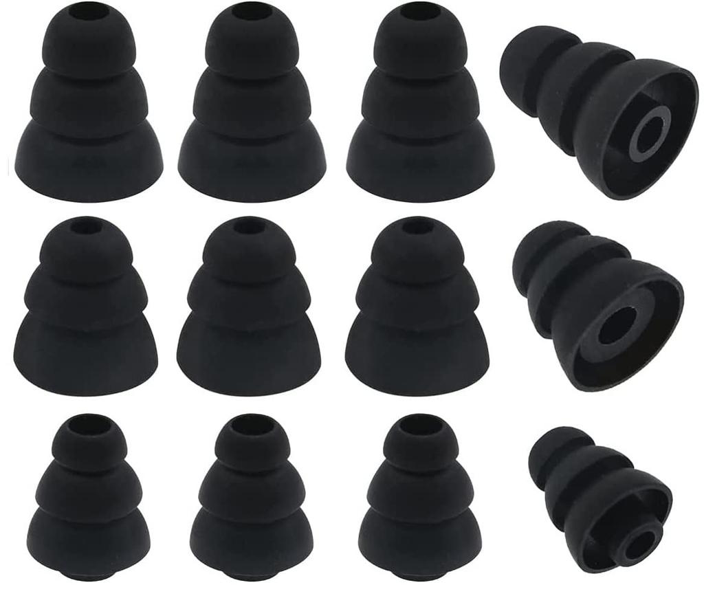 Triple Flange 3 Flange Ear Ear Inner Diameter Diamond Compatible with Round Canal For For For Canal Type Earphones Such As Recommended for People with