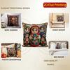 2D Colorful Matryoshka Pillowcases For Home Decor Pattern Cushion Cover Suitable For Sofa Bedroom Car Pillow Cover