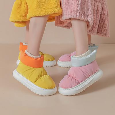 Женские осенне-зимние утолщенные свободные простые теплые зимние ботинки, нескользящие, для холодной погоды, женские плоские спортивные туфли