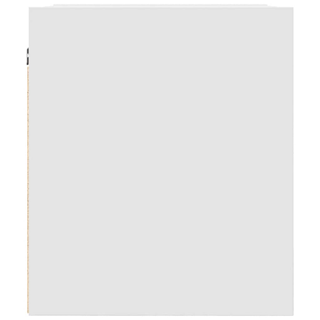 Wall Mounted Nightstand White 38 x 34 x 40 cm