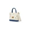 New Lee PU Tote Bag, Shopping Bag, Handbag Women's Beige & Blue LE250205M-539