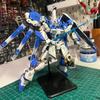 Сборная модель Gunpla Hi-Nu с водяными декалями Без подставки Фигурки Действия Rg 1/144 Настольное украшение Фиксированная версия Коллекционные игрушки
