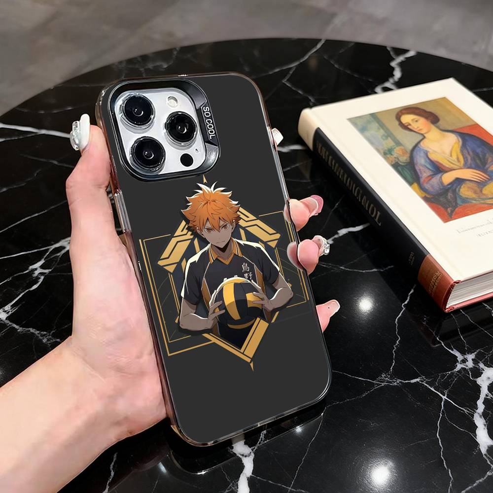Чехол для телефона S-Shoyo H-Hinata BOY H-Haik-yu Для iPhone 17,16,15,14,13,12,11 Plus,Pro Max,XS,Красочный Серебряный Чехол для телефона Funda Cover