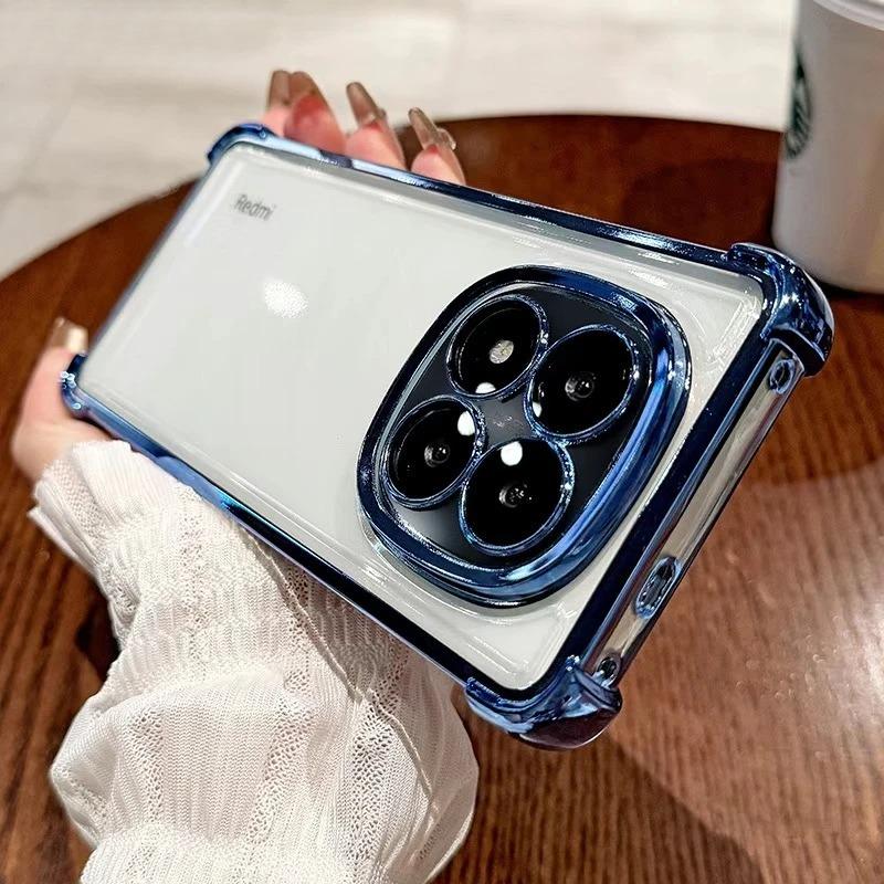 Xiaomi 13Pro/Redmi Note 14Pro+ Electroplated Drop-Proof Transparent Phone Case