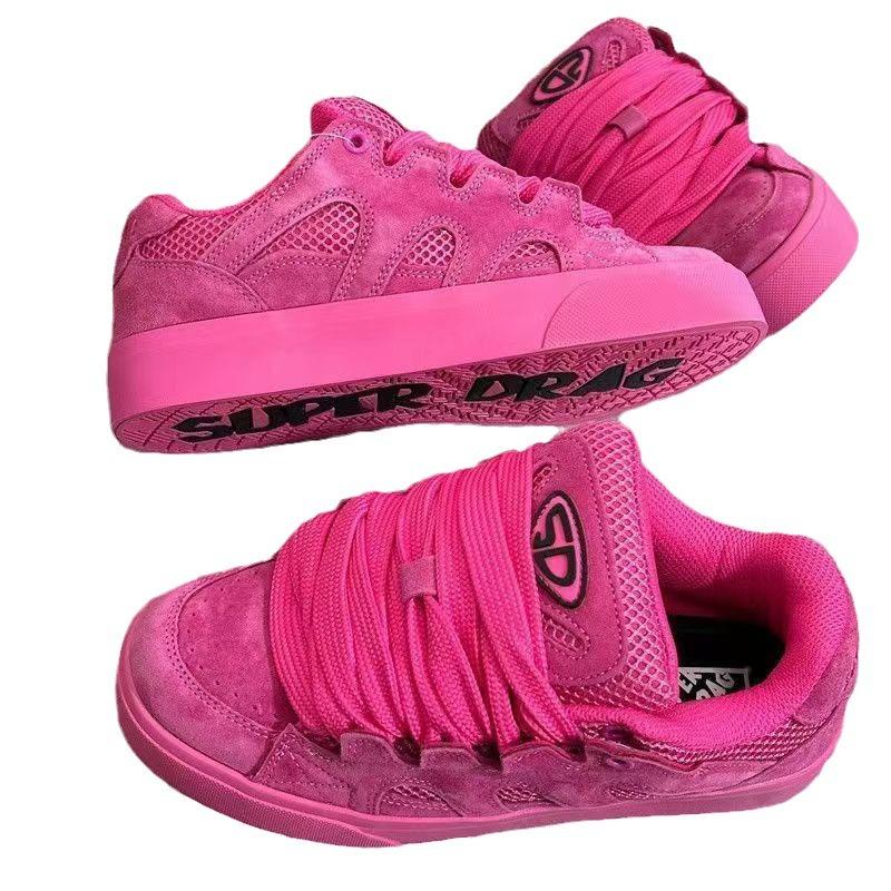 2024 осень и зима оригинальная повседневная обувь мужская и женская обувь Guochao новая обувь Xiaoxiangfeng из искусственного меха в стиле ретро